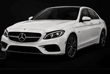 White premium sedan in Choice Auto Sales category artwork.
